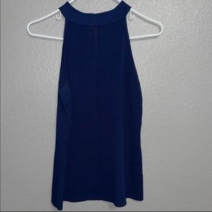 NWOT New York and company Eva mendes blue sleeveless blouse 
Size L
